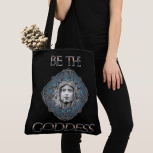 Wees de godin tote bag