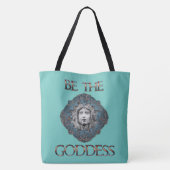 Wees de godin tote bag (Achterkant)