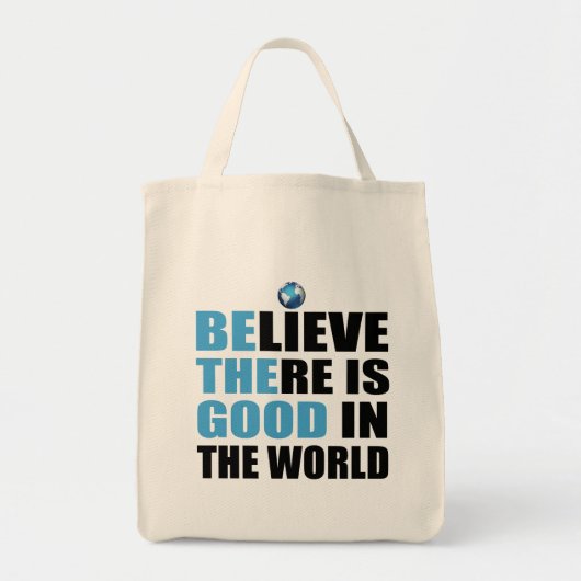 Wees de goede Inspirerend Canvas tas (Voorkant)
