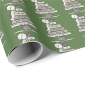 Wees de kerstboom (groen) cadeaupapier (Rol Hoek)