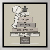 Wees de kerstboom (Tan) Poster (Voorkant)