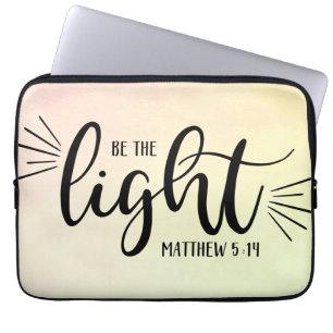 Wees de kleine Matthew 5:14-laptophoes Laptop Sleeve