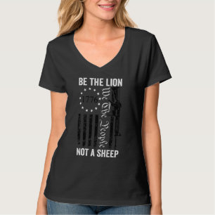 Wees de leeuw, geen schaap Ar15 2e wijziging Pro G T-shirt