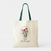 Wees de lichte bloem tote bag (Achterkant)