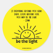 WEES DE LICHTE STICKER (Voorkant)