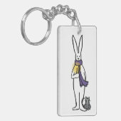 Wees de Light Bunny Sleutelhanger (Voorkant Links)