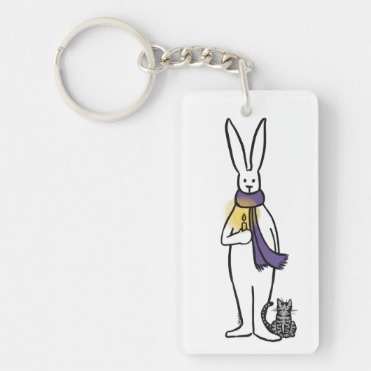 Wees de Light Bunny Sleutelhanger (Voorkant)
