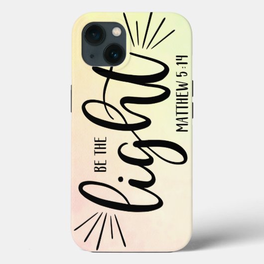 Wees de Light Matthew 5:14 Hoesje-Mate iPhone Case (Achterkant)