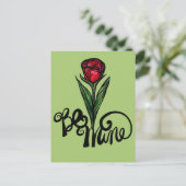 Wees de mijne Red Rose Valentijn Briefkaart (Staand voorkant)