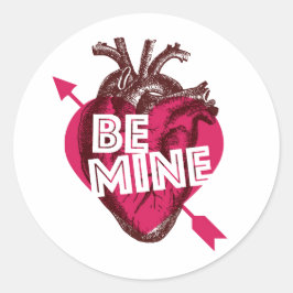 Wees de mijne Valentijn hart Sticker