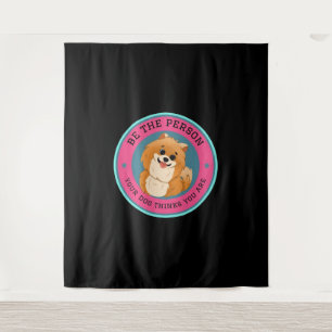 Wees de persoon waarvan je hond denkt dat jij het  wandkleed