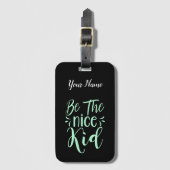 Wees de positieve boodschap van het mooie Kind in Bagagelabel (Voorkant (verticaal))