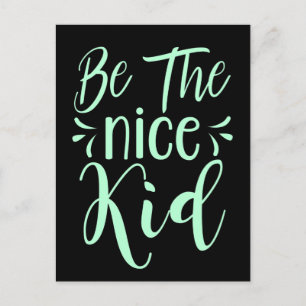 Wees de positieve boodschap van het mooie Kind in  Briefkaart