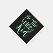 Wees de positieve boodschap van het mooie Kind in Servet (Hoek)