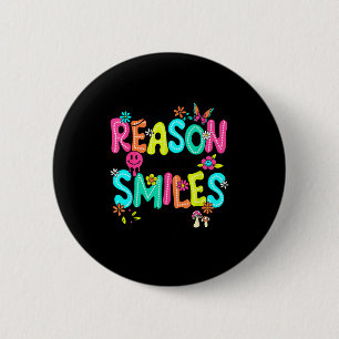 Wees de reden dat iemand vandaag glimlacht, vriend ronde button 5,7 cm