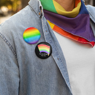 Wees de smaak die je bent regenboogkanon Button