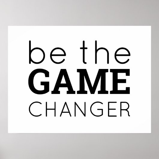 Wees de spelwisselaar die woorden aanmoedigt elke  poster (Voorkant)