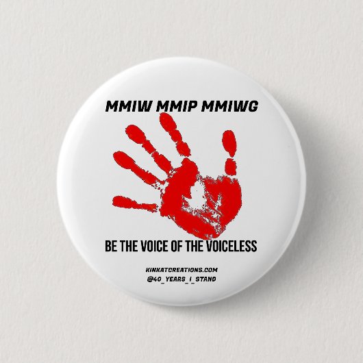 Wees de Stem van de Stemlozen Ronde Button 5,7 Cm (Voorkant)