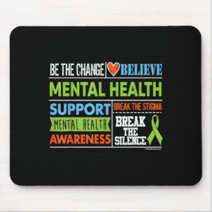 Wees de Verandering Geloof in Mental Health Awaren Muismat