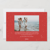 Wees de vreugde van het moderne script Kerstfoto Feestdagenkaart (Achterkant)