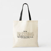 Wees de zegen tote bag (Achterkant)