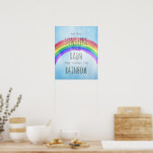 Wees de zonneschijn in de regen poster (Keuken)