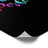 Wees echt niet perfect, zelf-positief Inspirerend Poster (Hoek)