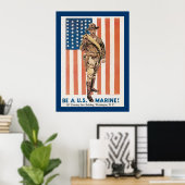 Wees een Amerikaanse marinier! Poster (Thuiskantoor)