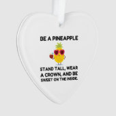 Wees een anananas grappig ornament (voorkant)