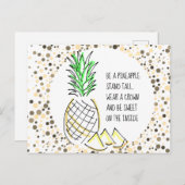 Wees een ananas briefkaart (Voorkant / Achterkant)
