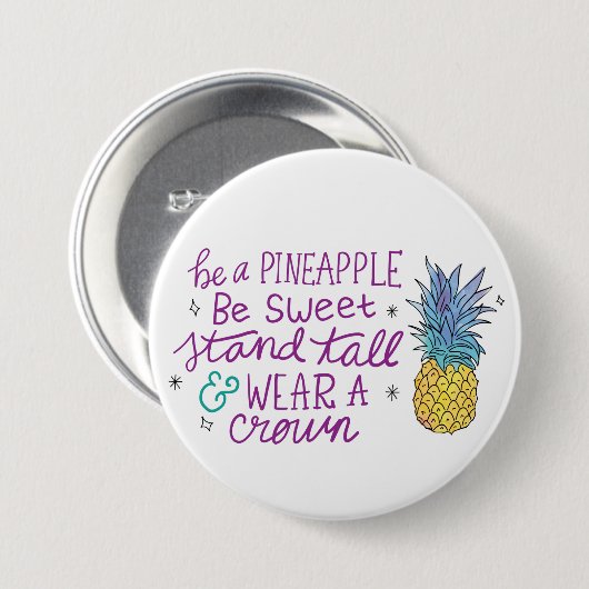 Wees een ananas Button (Voorkant /achterkant)