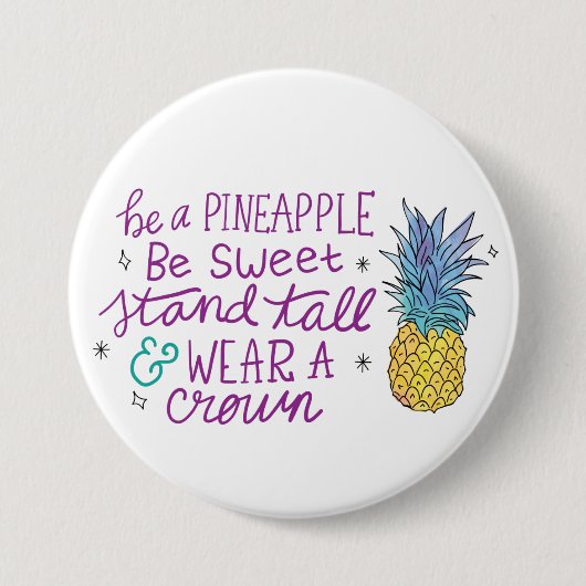 Wees een ananas Button (Voorkant)