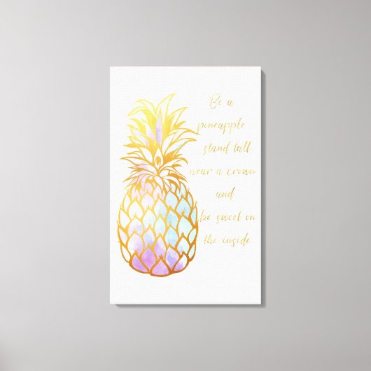 Wees een ananas canvas afdruk (Voorkant)