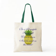 Wees een ananas canvas tas
