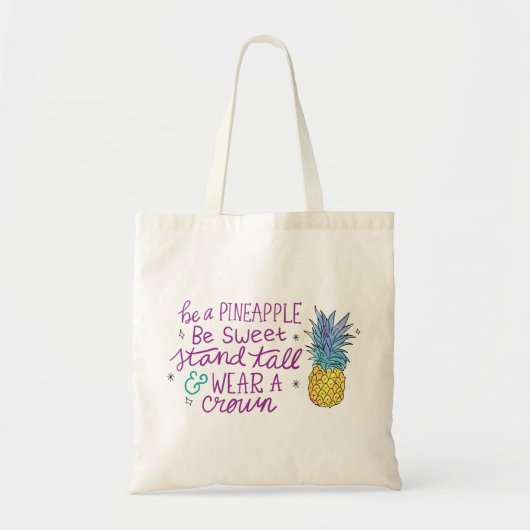 Wees een ananas Canvas tas (Voorkant)