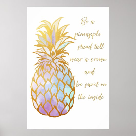 Wees een ananas poster (Voorkant)