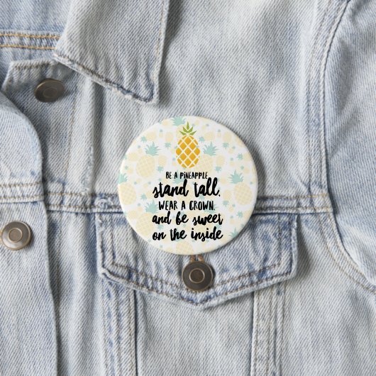Wees een ananas-ronde Button (In situ)