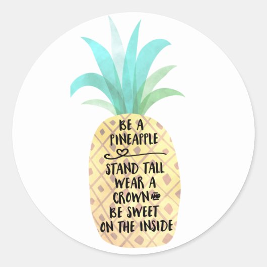 Wees een ananas stand hoge offerte Sticker (Voorkant)