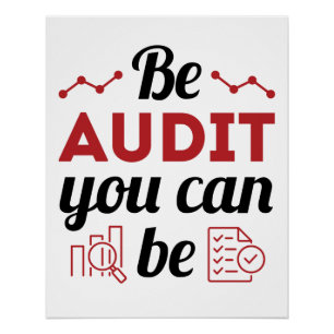 Wees een audit die u als geldend accountantscontro perfect poster