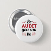 Wees een audit die u als geldend accountantscontro ronde button 5,7 cm (Voorkant /achterkant)
