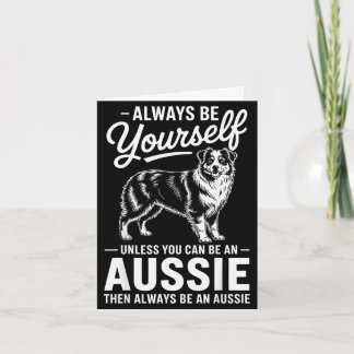 Wees een Aussie grappige Australische herder  Kaart