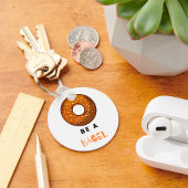 Wees een bagel sleutelhanger