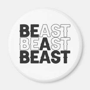 Wees een Beast Bodybuilding Fitness Gym Sport Love Magneet