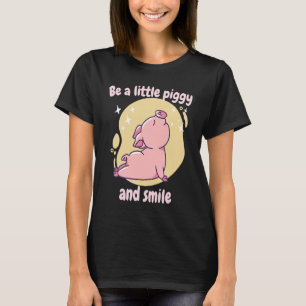 Wees een beetje gespannen en een glimlach-retrocut t-shirt