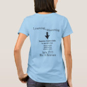 Wees een Berean Search Scripting Apologetics T-Shi T-shirt (Achterkant)