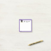 Wees een bruisende zwarte Cat-kunst met een potloo Post-it® Notes (Op bureau)