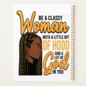 Wees een classy vrouw met een beetje goede vrouwen planner (Achterkant)
