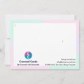 Wees een dankbaar wezen bedankkaart (Achterkant)