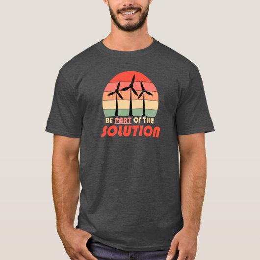 Wees een deel van de oplossing - T-shirt klimaatve (Voorkant)