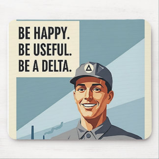 Wees een Delta - Mousepad Muismat
